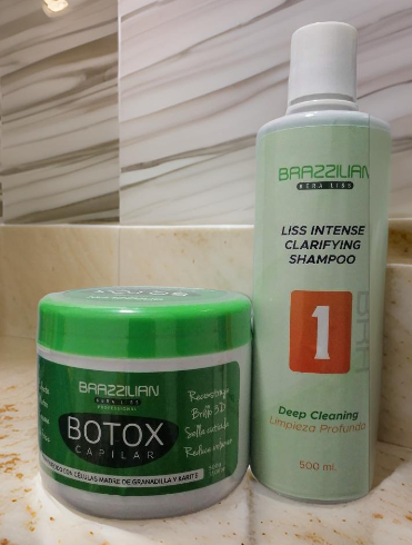 BRAZZILIAN  KERA LISS SHAMPOO 500ML + BOTOX CAPILAR