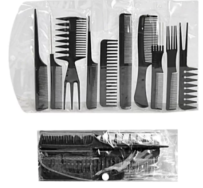 JUEGO DE PEINES CARBON X10 UND