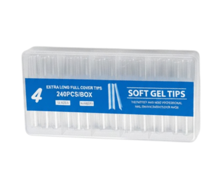 60252 TIPS SOFTGEL 240 UNIDADES #4 CUADRADA