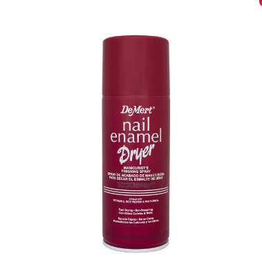 DEMERT SPRAY DE ACABADO DE MANICURISTA PARA SECAR ESMALTE DE UÑAS 390ML