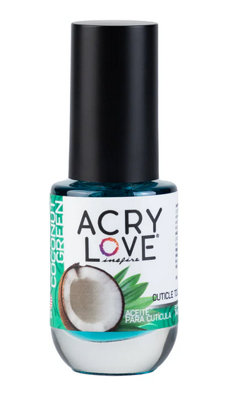 ACRY LOVE ACEITE PARA CUTICULA COCONUT GREEN 14ML