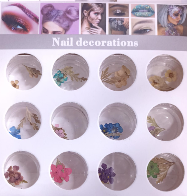 NAIL GLITTER NATURALEZAS MUERTA X12 UNID