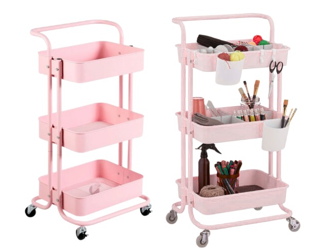 CARRO-R20 CARRITO AUXILIAR ROSADO