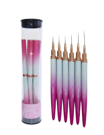 CIL-115 EVARIS KIT DE PINCEL DE LINER PROFESIONAL X 6 UND