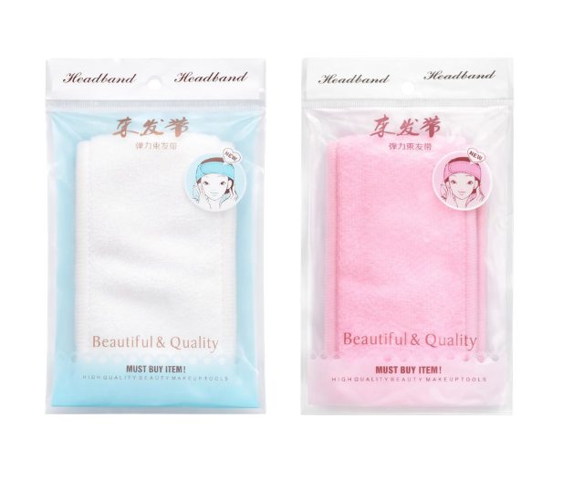 CIL37 BEAUTIFUL & QUALITY VINCHA FACILA ROSA Y BLANCO