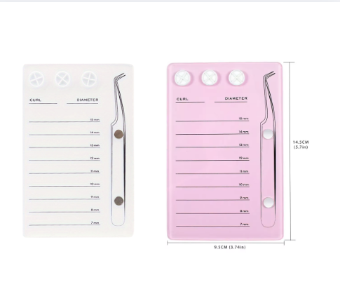 CIL97 PALETA SOPORTE PARA EXTENCIONES DE PESTAÑAS (7-15 MM) CON IMÁN DE PINZA