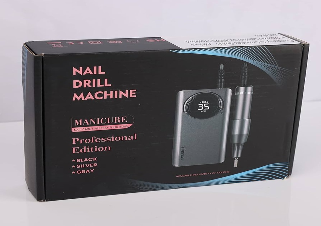 DRILL-A63S PULIDOR DE UÑAS 0-35000 RPM SILVER