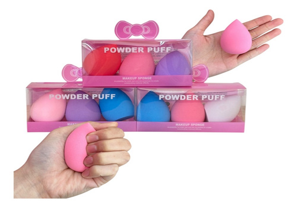 5002  POWDER PUFF  HUEVO X 3