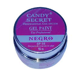 GP-03   CANDY SECRET GEL PAINT  NEGRO  5G