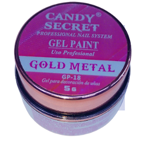 CANDY SECRET GEL PAINT   GOLD METAL  GP-18 5G