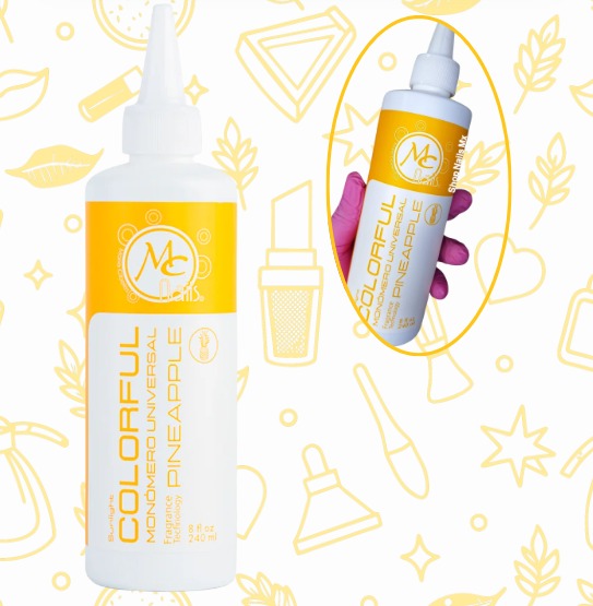 MC NAIL COLORFUL MONÓMERO SUN LIGHT PINEEAPLE FRAGANCE 8 FL OZ 240ML
