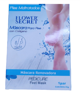 FLOWER SECRET MÁSCARA PARA PIES  CON COLÁGENO