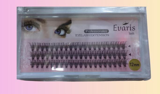 PST-01-12 EVARIS PESTAÑAS 1X1 12MM PST-01-12MM